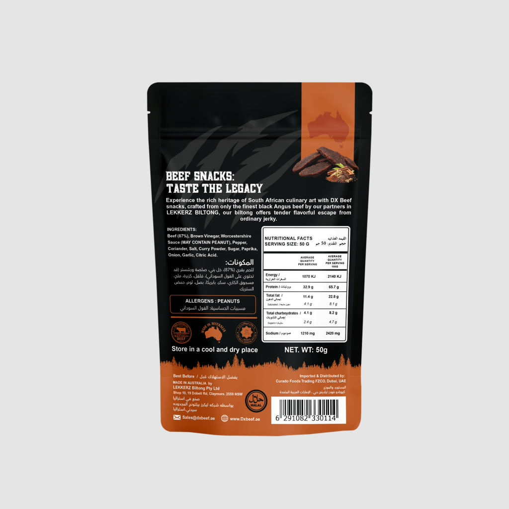 Masala Biltong Slices